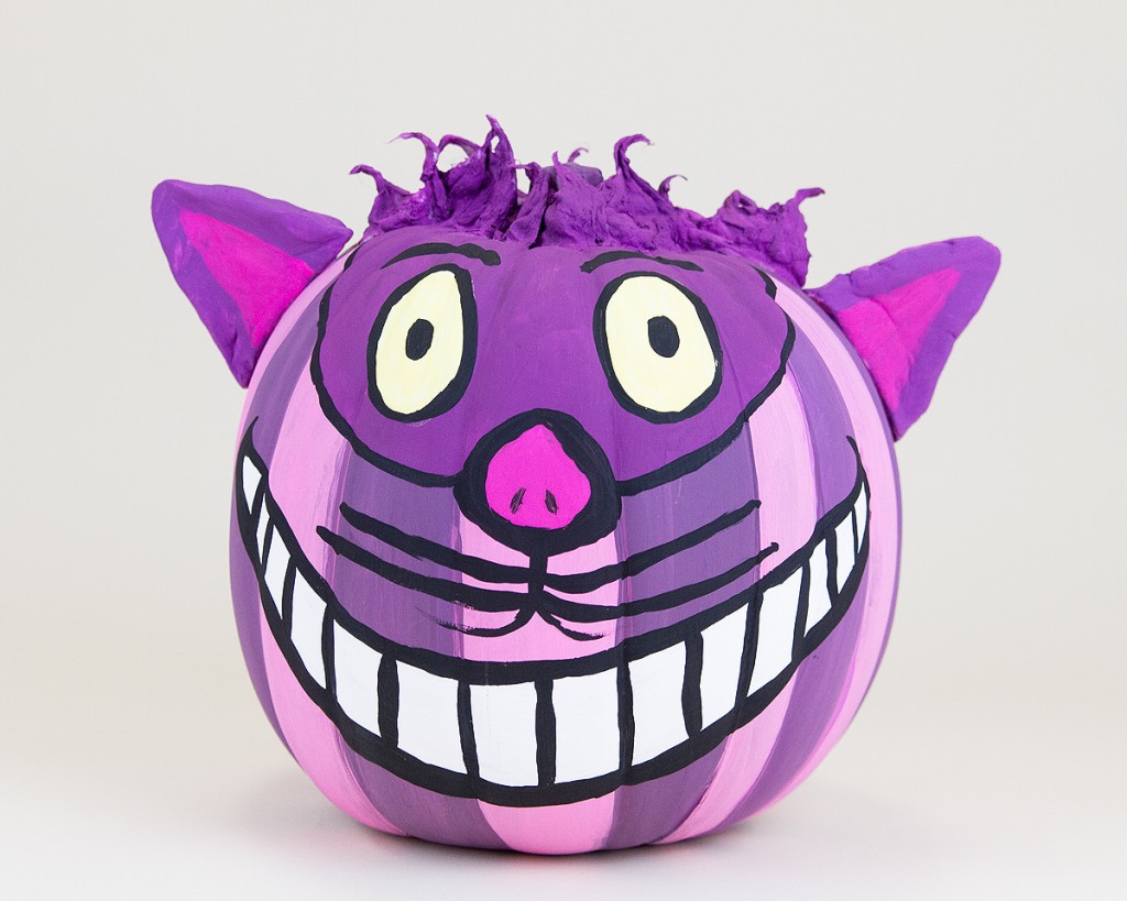 Alice In Wonderland's "Cheshire Cat" Pumpkin